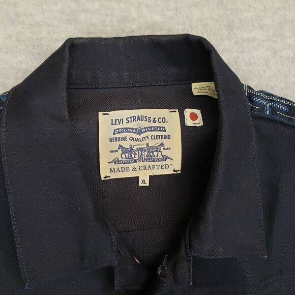 Levis Made & Crafted Type II 2 Japanese Denim Jacket LMC Rare Mens XL Blue - Picture 3 of 6